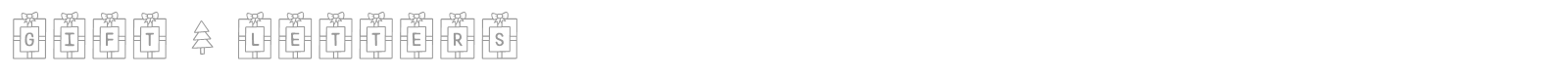 Gift Letters font preview